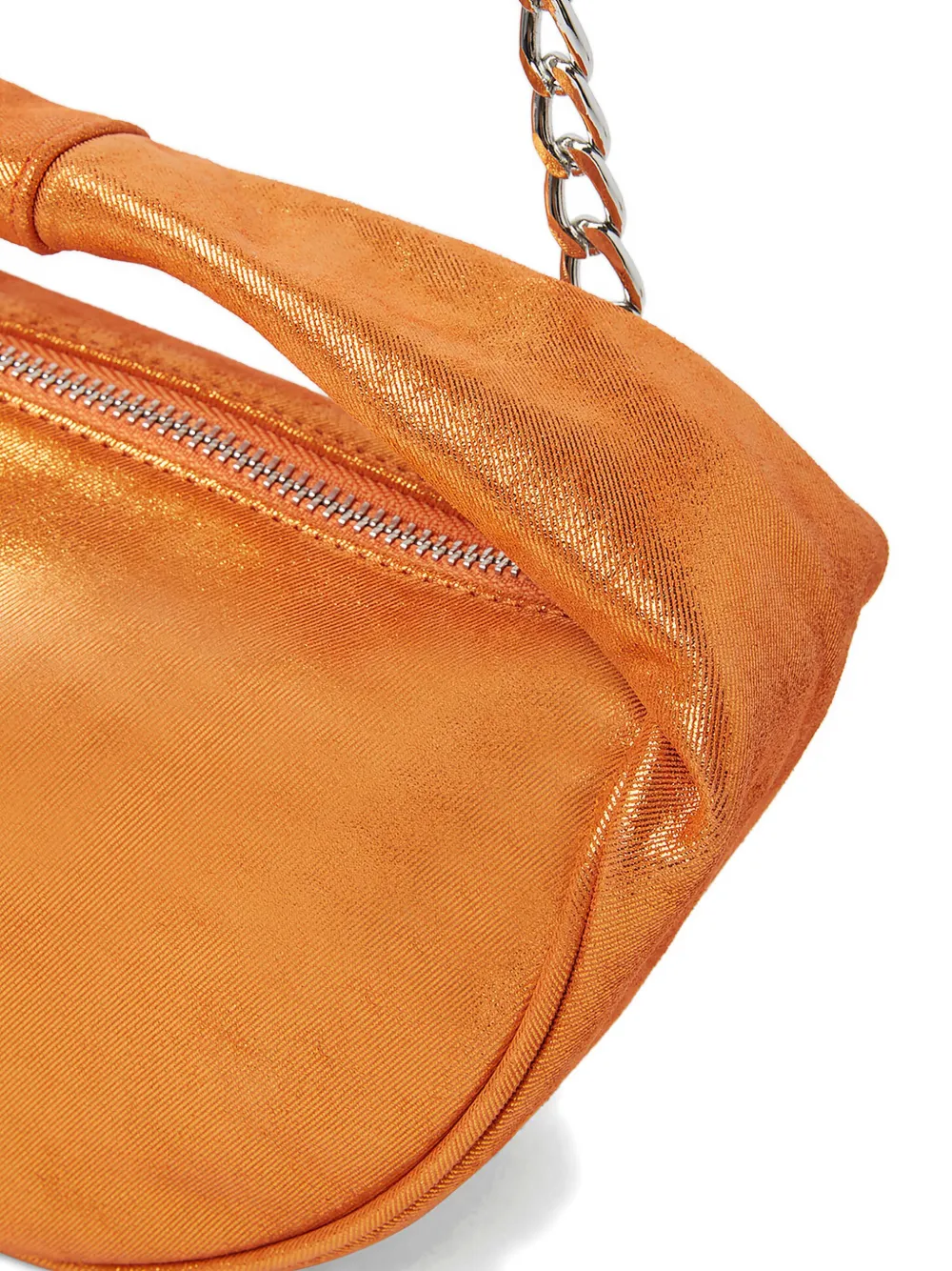 BY FAR Metallic schoudertas Oranje