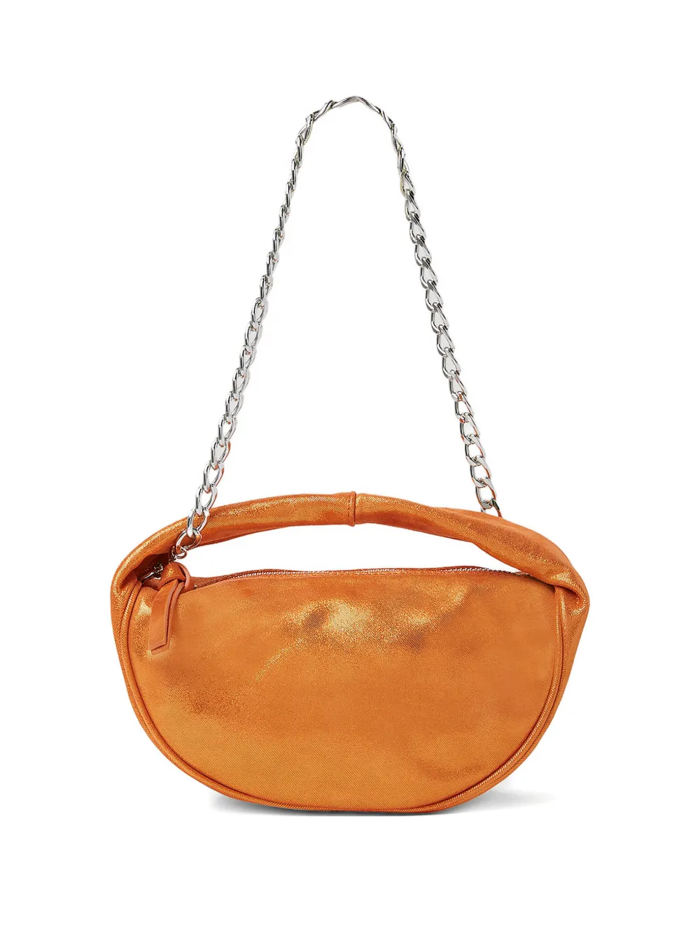 BY FAR Metallic schoudertas Oranje
