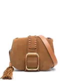 Ba&Sh small Teddy logo-engraved crossbody bag - Brown