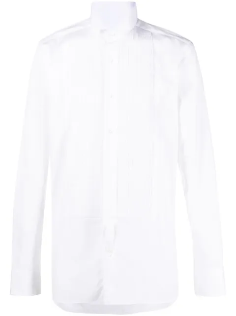 TOM FORD pleated-bib cotton shirt