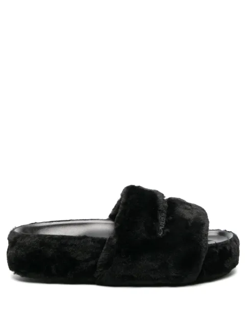 Cheap Stella McCartney faux-fur moulded-footbed slippers Women
