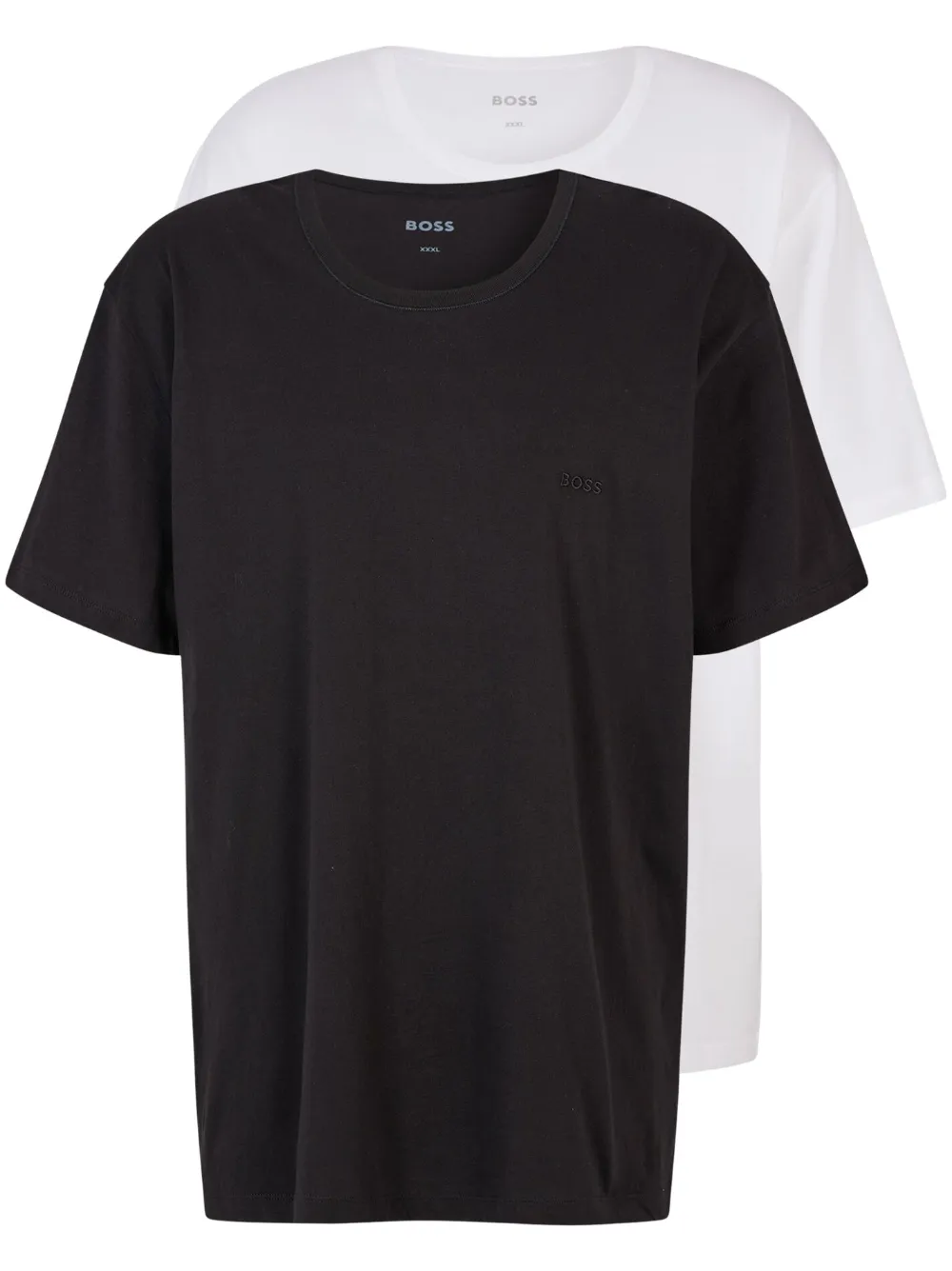 BOSS - Kit 2 camisetas com logo - homem - algodão - 5XL - Preto