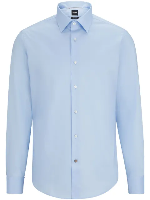 BOSS button-up cotton shirt