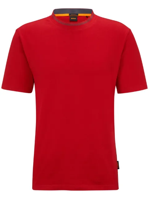 BOSS Camiseta com colarinho contrastante