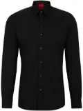 HUGO slim-fit poplin shirt - Black