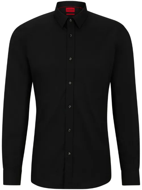 Chemise cintrée en popeline - HUGO - Modalova