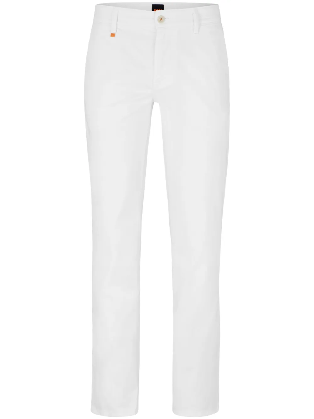 BOSS Calça reta de algodão | Branco | Image 1