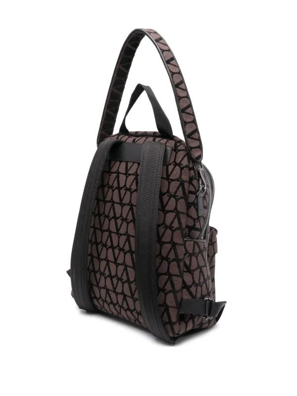 ショルダーバッグ VALENTINO TOILE ICONOGRAPHE BACKPACK Valentino Garavani Toile Iconographe leather-trim Backpack