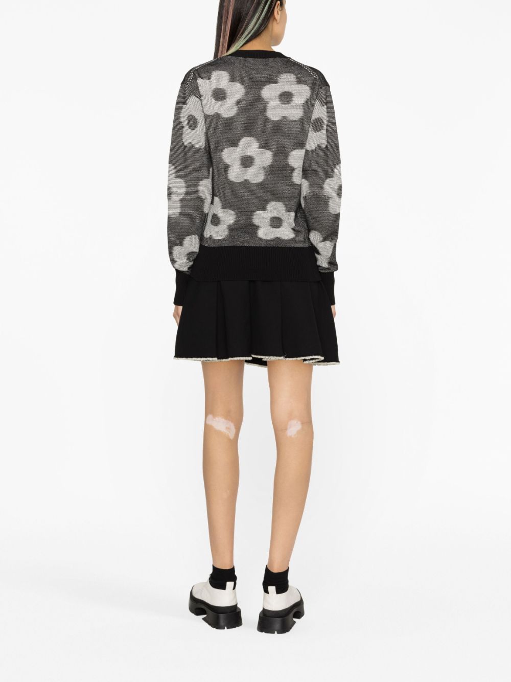 Kenzo Flower Spot-jacquard cotton jumper Women