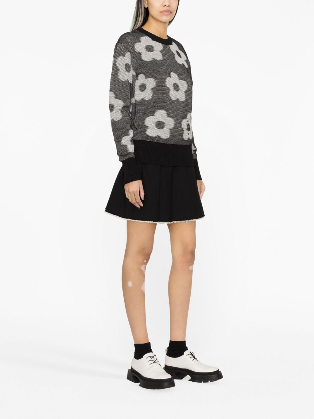 Kenzo Flower Spot-jacquard cotton jumper Women