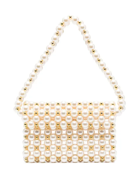 Vanina Les Reveries faux-pearls shoulder bag