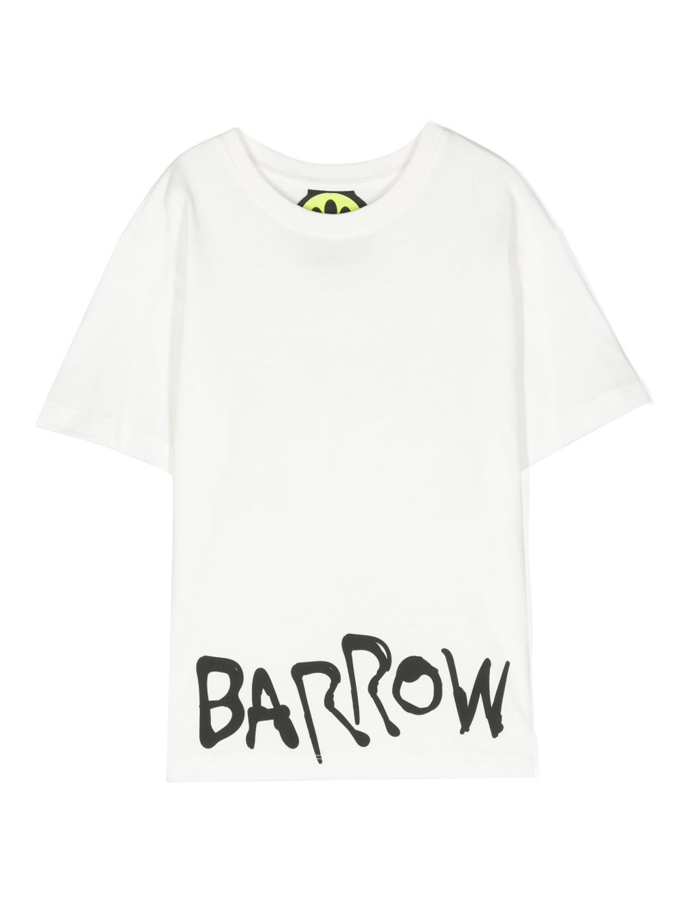 Barrow kids logo-print cotton T-shirt - White