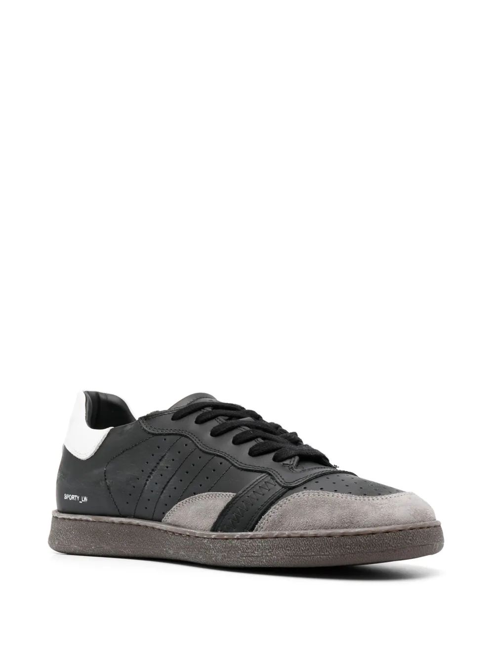 D.A.T.E. low-top leather sneakers - Zwart