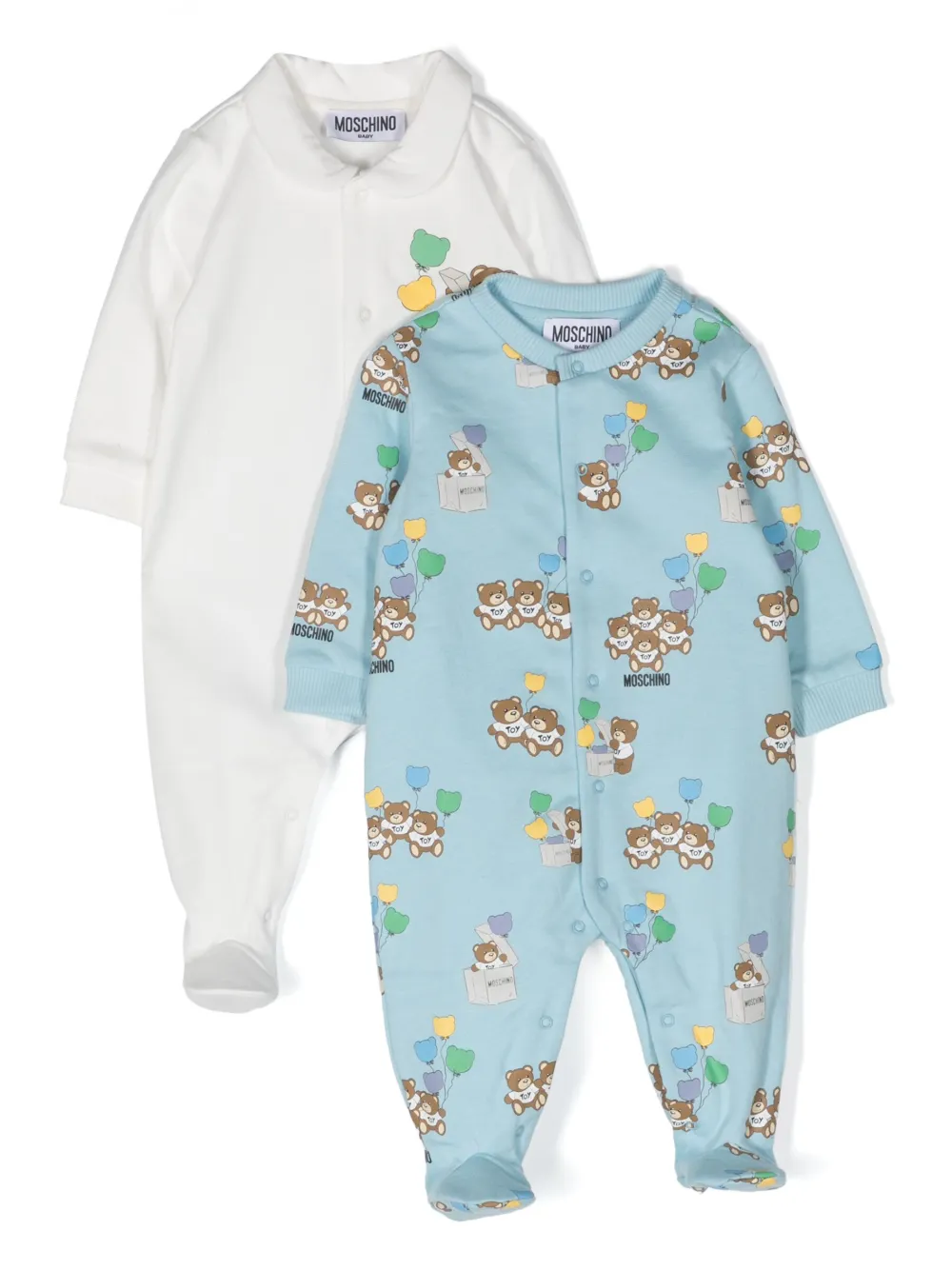 Moschino Kids Teddy Bear-print pyjamas (pack of two) | White | Image 1