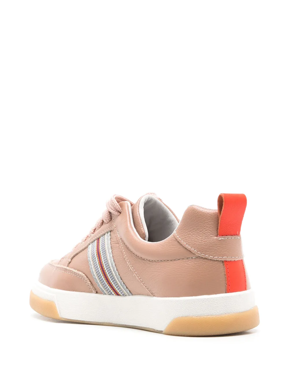 Shop Sarah Chofakian Lady Bird Stripe-detail Sneakers In Neutrals