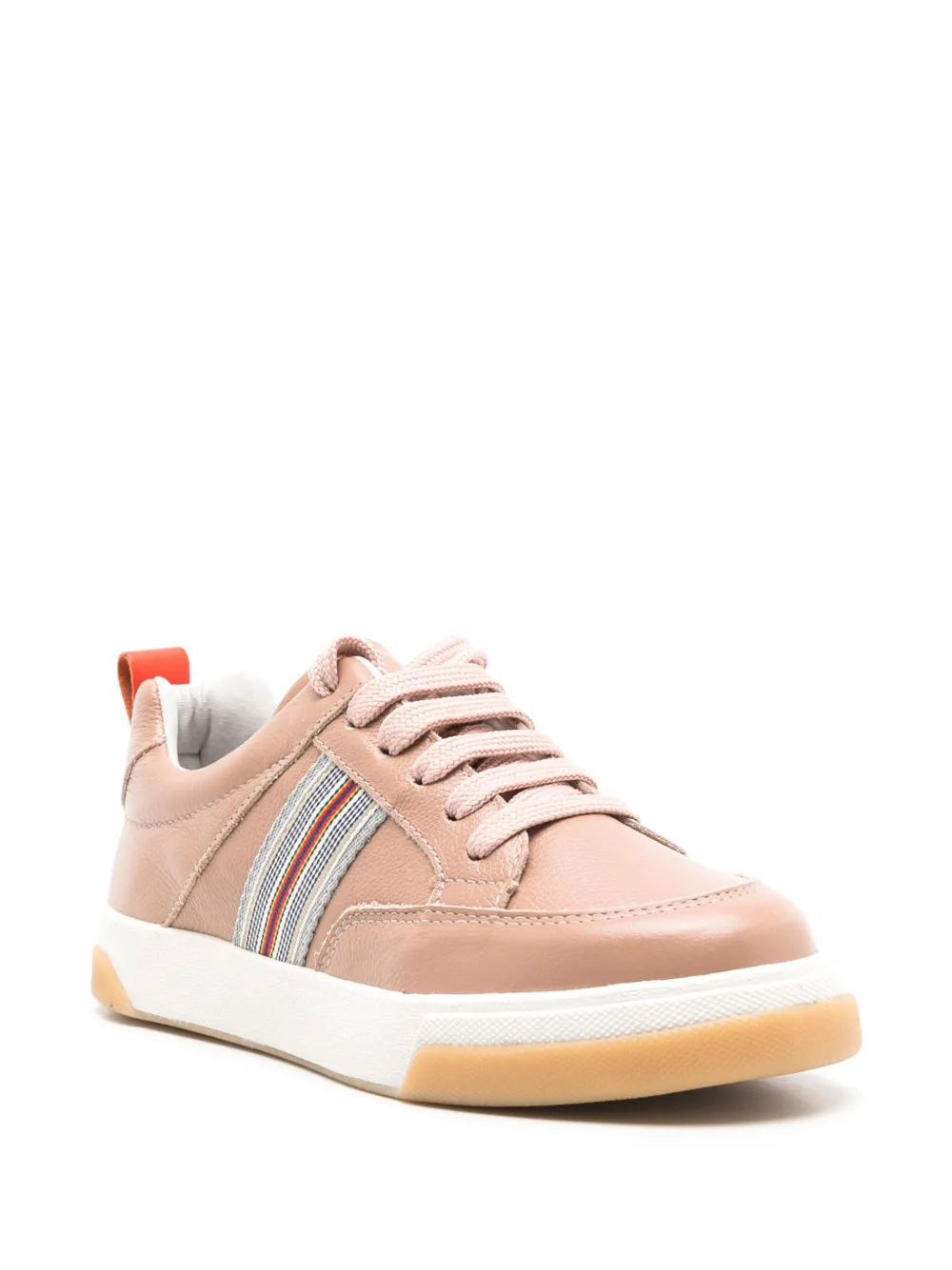 Shop Sarah Chofakian Lady Bird Stripe-detail Sneakers In Neutrals