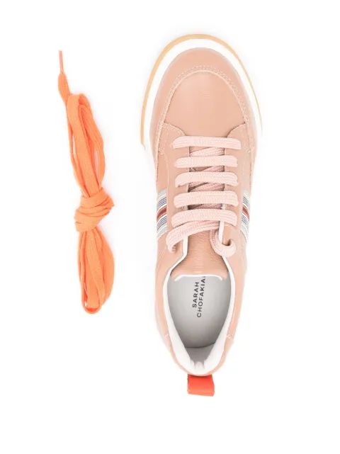 Sarah Chofakian Lady Bird stripe-detail sneakers TENISLADYBIRD - 3