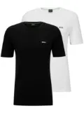 BOSS logo-print cotton T-shirts (pack of two) - White