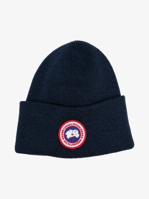 Canada Goose Kids Beanie mit Logo-Patch