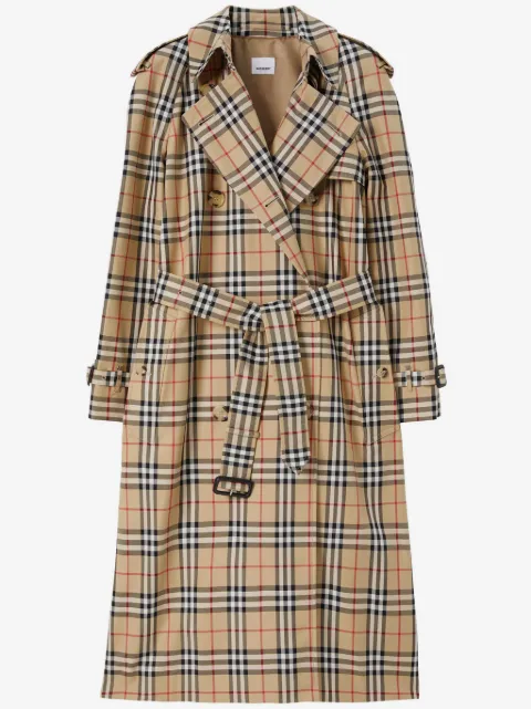 Burberry Vintage Check-print trench coat