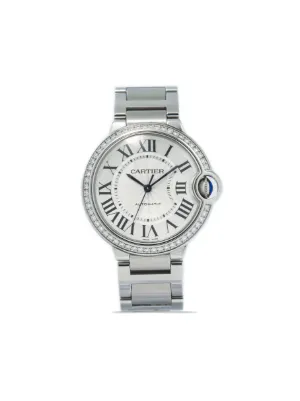 Cartier ballon bleu shop 36mm with diamonds