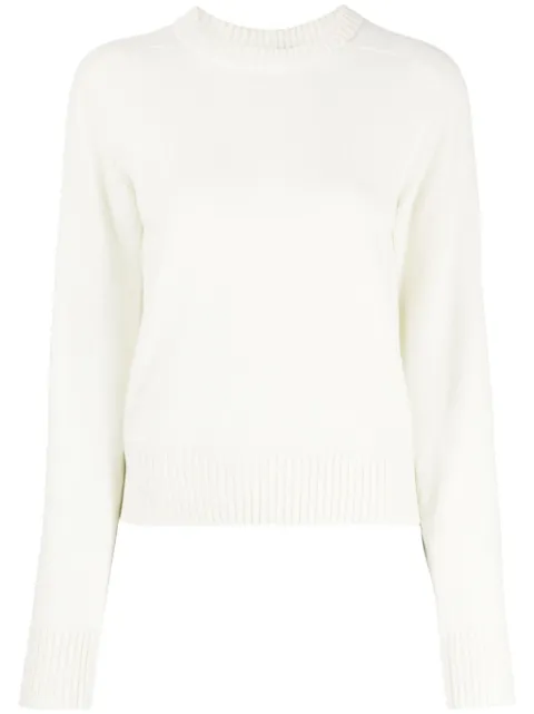 SHANG XIA cut-out crew-neck jumper