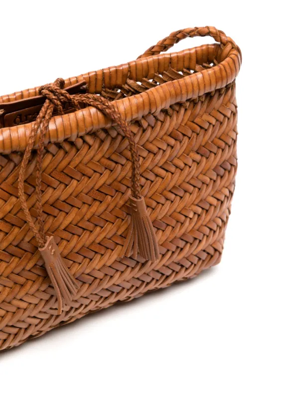 DRAGON DIFFUSION Minsu Woven Shoulder Bag | Brown | FARFETCH
