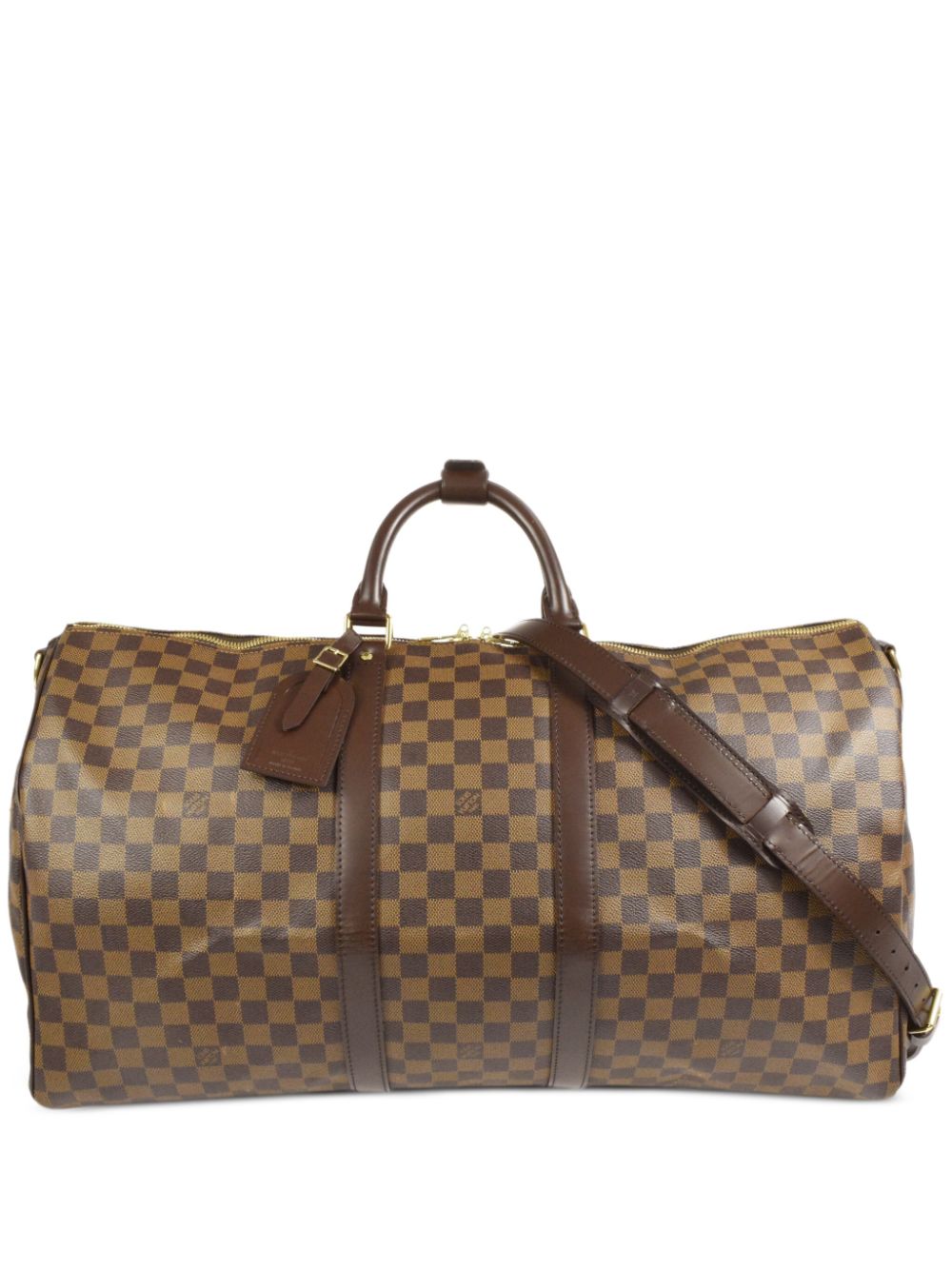 Louis Vuitton 2006 pre-owned Damier Ebene Keepall Bandouliere 55 Travel Bag  - Farfetch