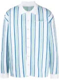 Jacquemus La Chemise Maille striped polo shirt - White