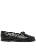 Manolo Blahnik Delirium cut-out leather loafers - Black