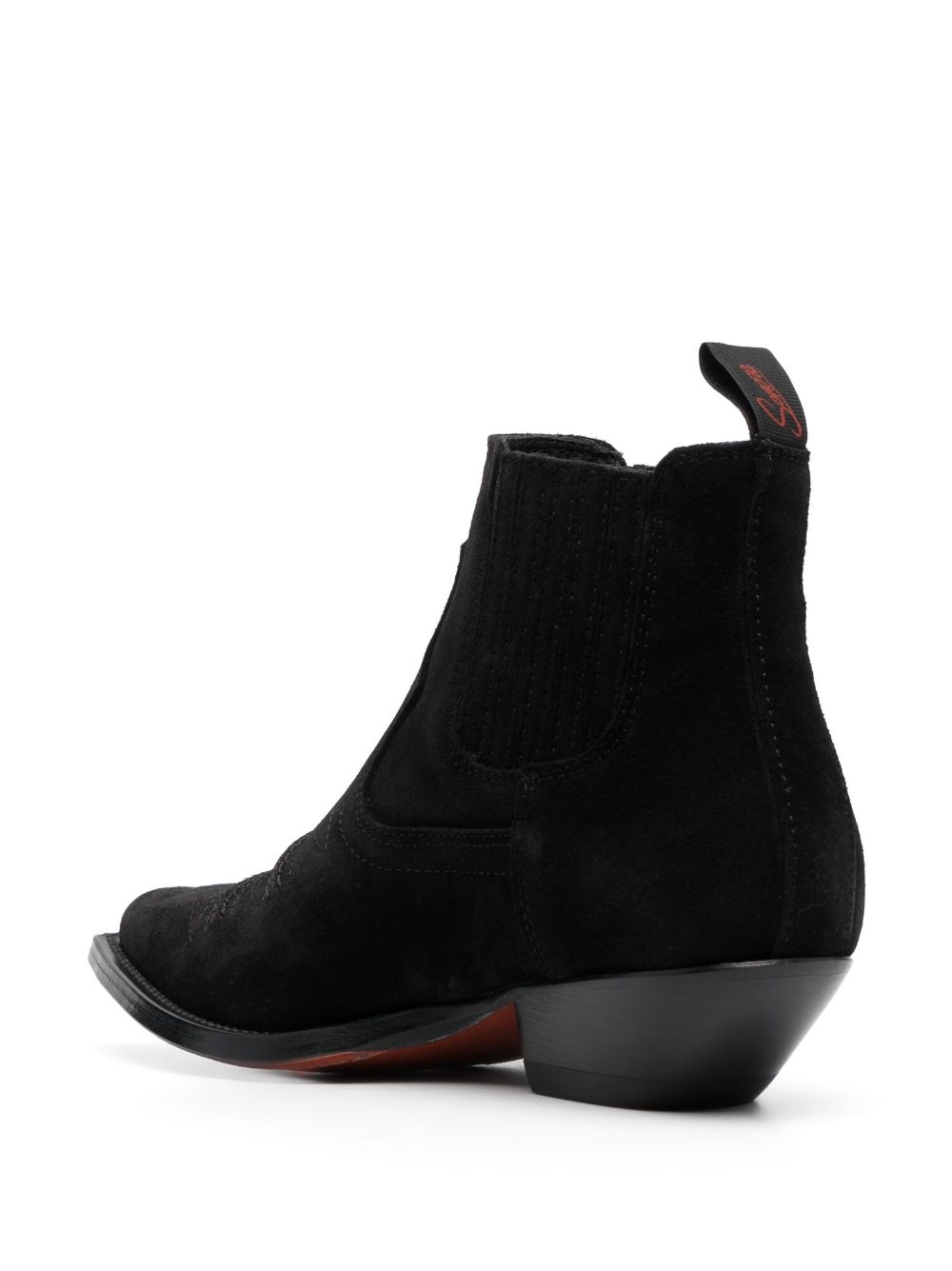 Shop Sonora Hidalgo 45mm Suede Ankle Boots In Black