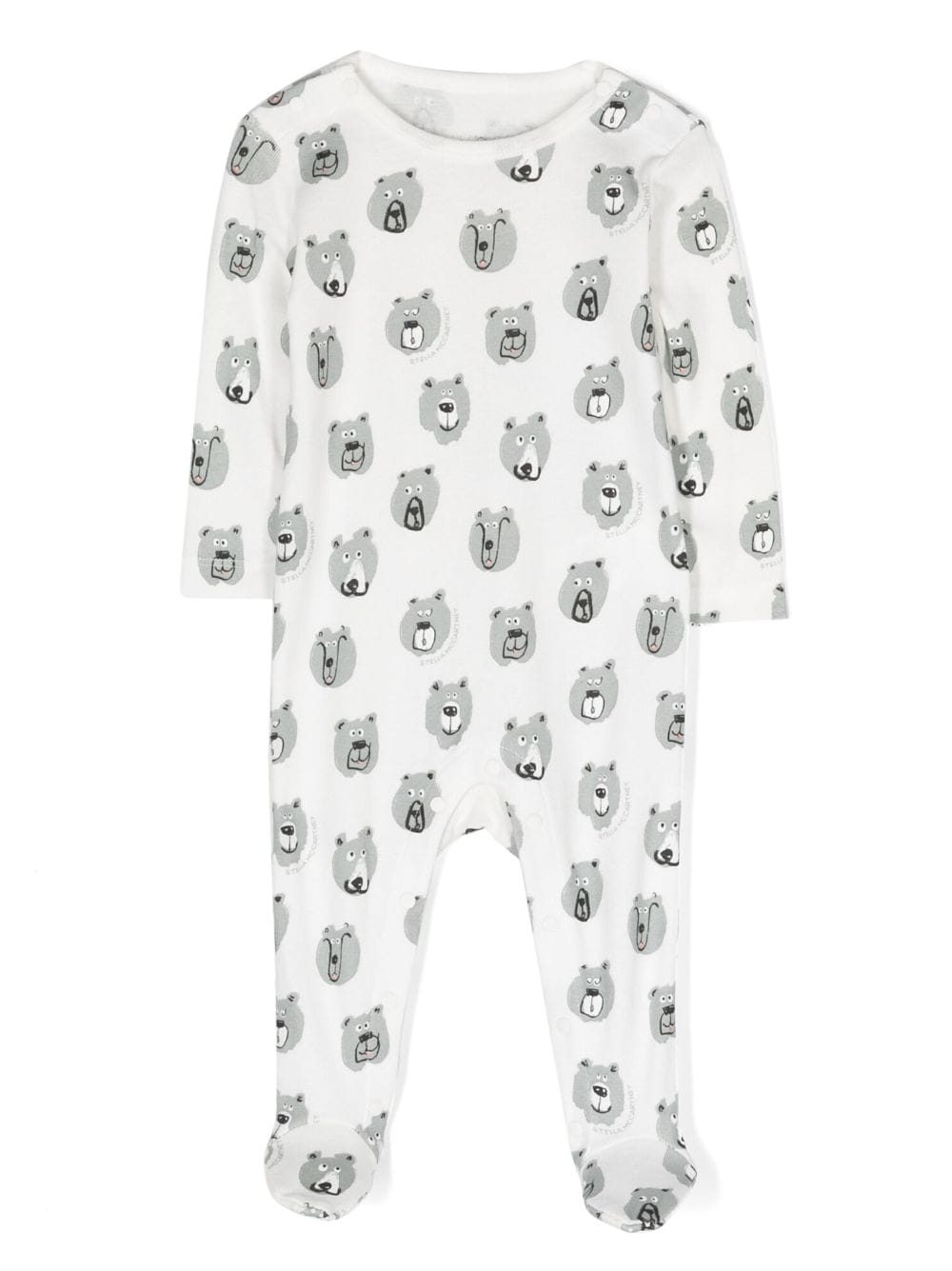 Stella McCartney Kids Twee rompers met beerprint - Wit