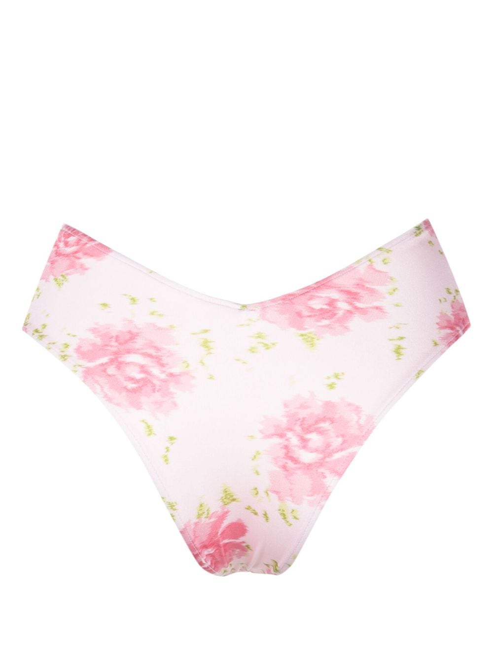 Frankies Bikinis floral-print bikini bottoms - Roze