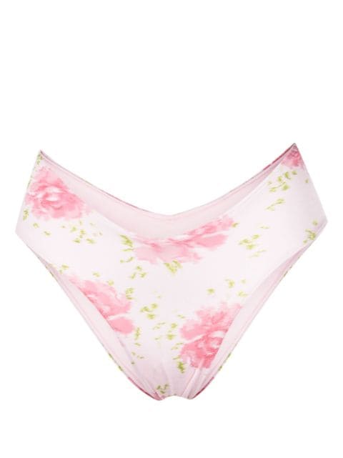 Frankies Bikinis floral-print bikini bottoms 