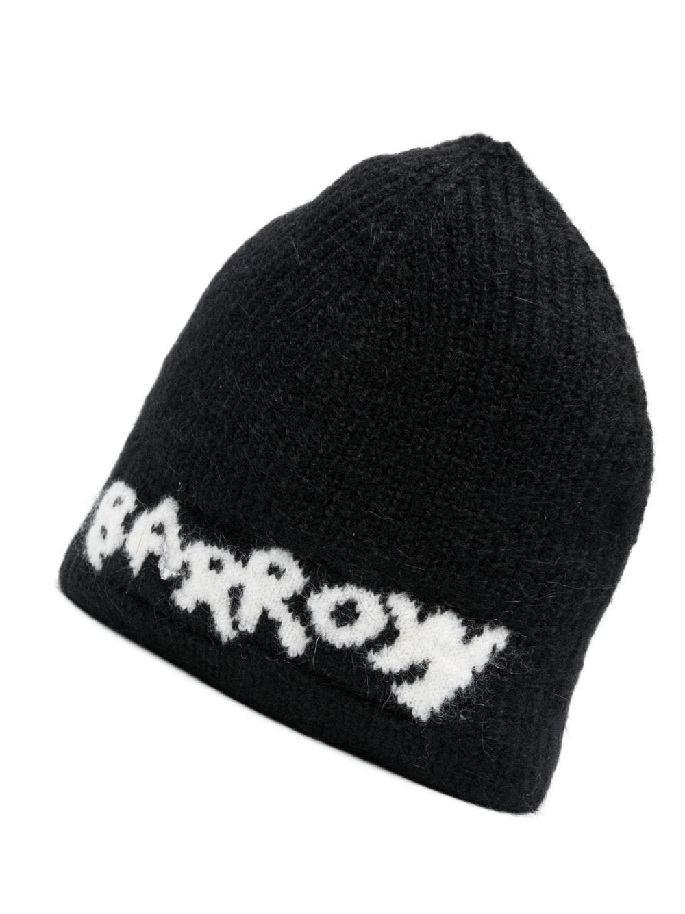 BARROW logo-embroidered pull-on beanie - Zwart