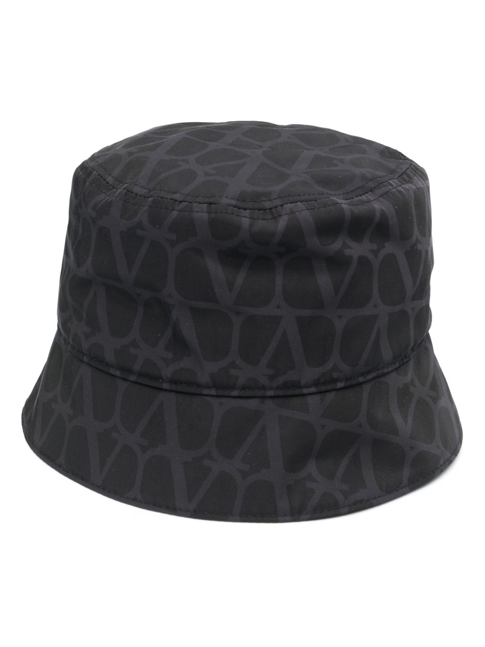 Valentino Garavani Toile Iconographe Bucket Hat In Black