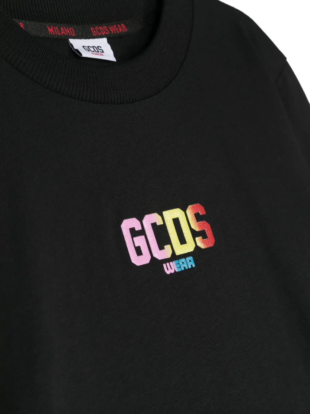 Gcds Kids 로고 프린트 면 티셔츠