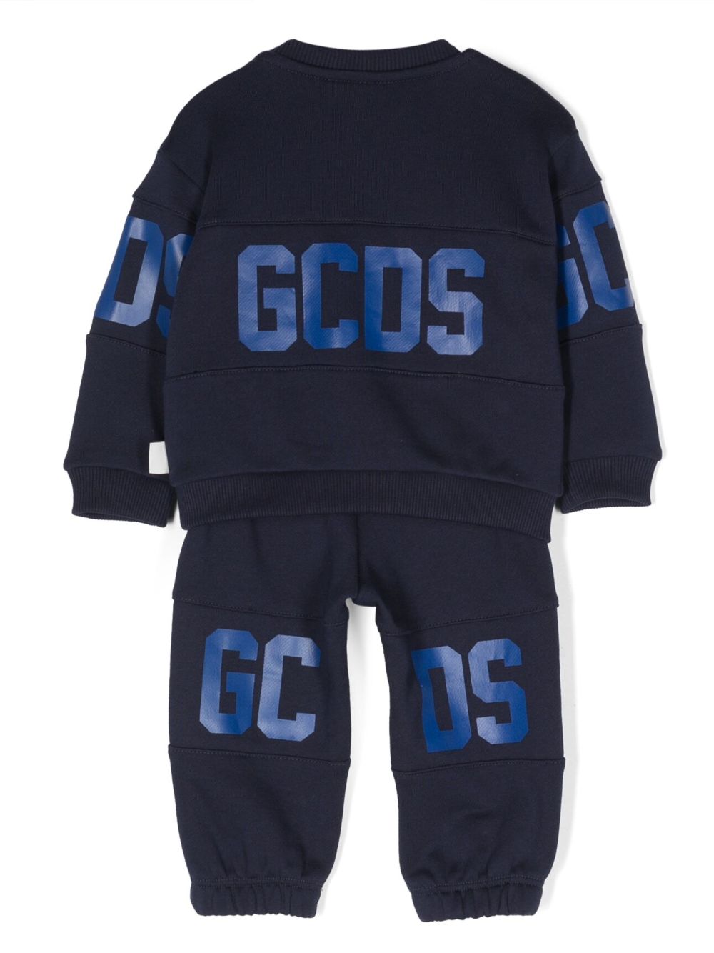 Gcds Kids logo-print cotton tracksuit - Blauw