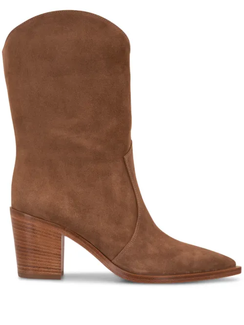 Bottines Denver 70 mm en daim - Gianvito Rossi - Modalova
