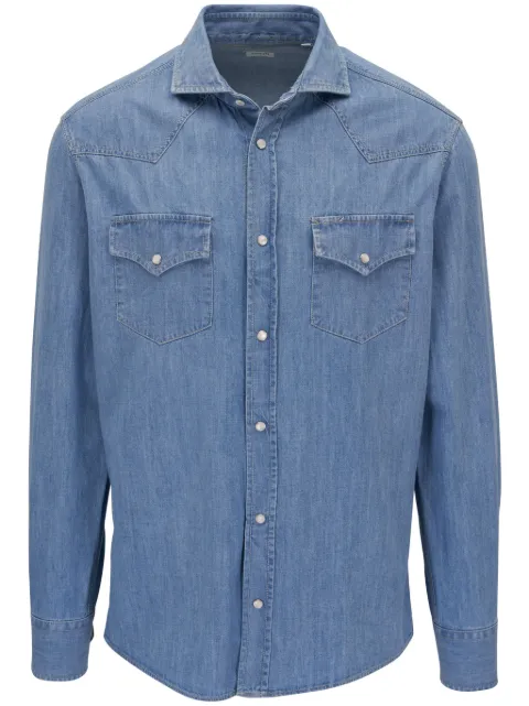 Brunello Cucinelli camisa de mezclilla manga larga
