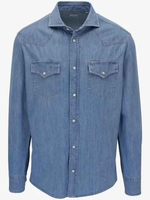 Brunello Cucinelli long-sleeve denim shirt