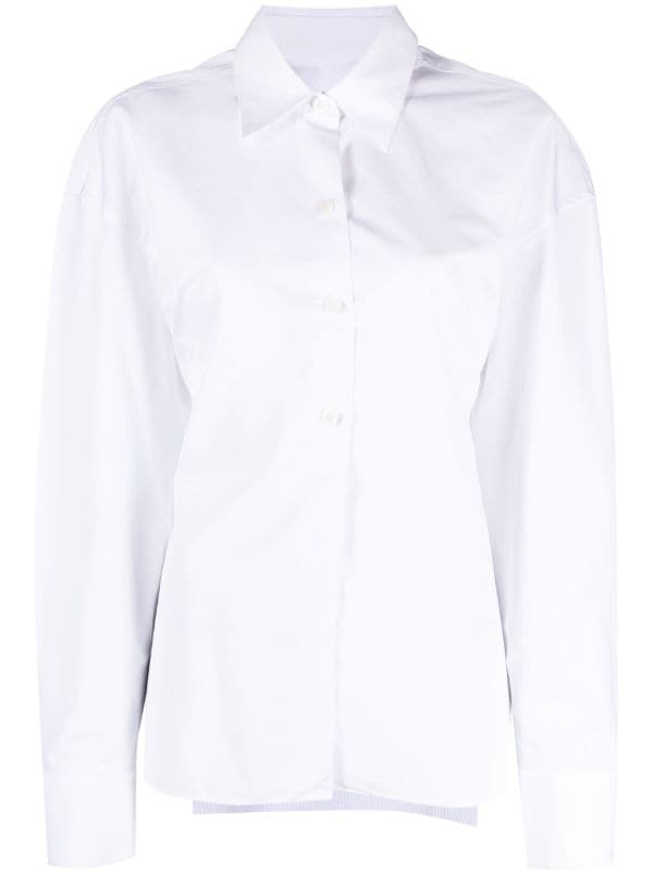 Alexander Wang Panelled Cotton Shirt - Farfetch