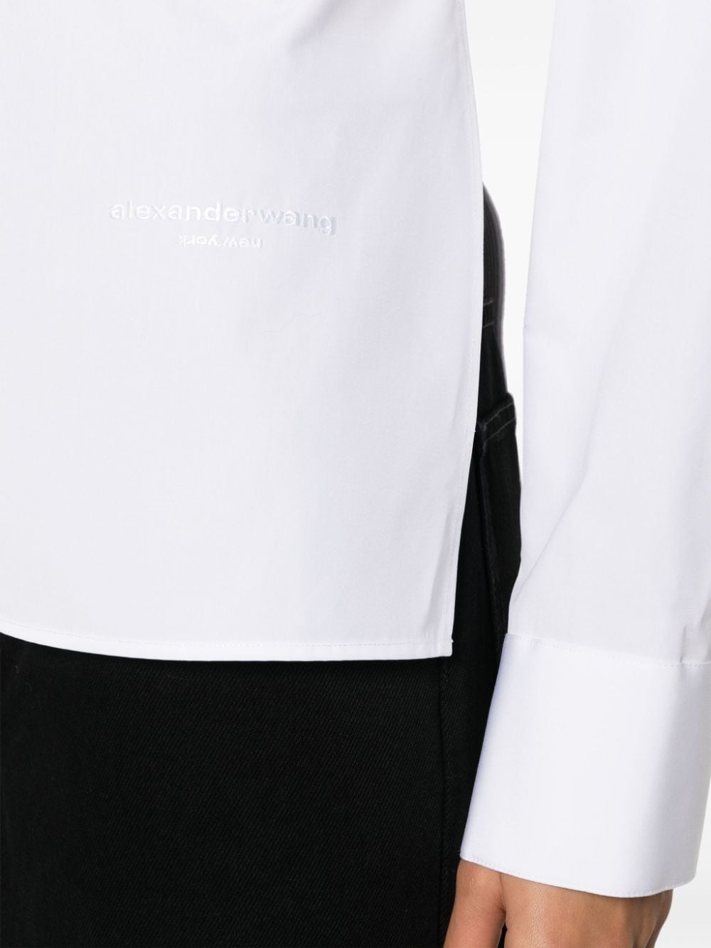 Alexander Wang Panelled Cotton Shirt - Farfetch