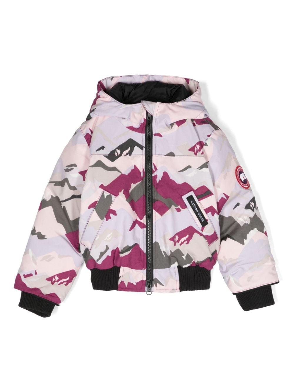 Canada Goose Kids Piumino con stampa camouflage - Rosa