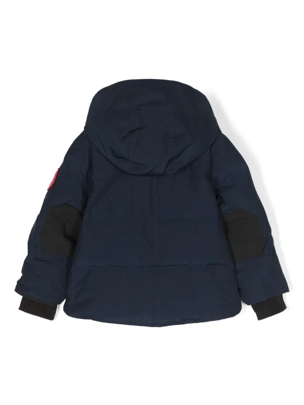 Canada Goose Kids Snowy Owl Hooded Padded Jacket Blue FARFETCH AZ