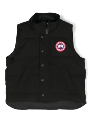 Canada Goose Kids Vanier Padded Vest Black FARFETCH