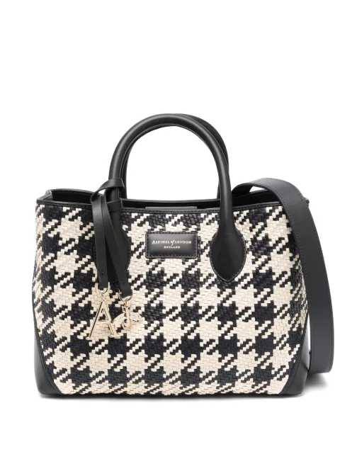 Aspinal Of London London houndstooth tote bag