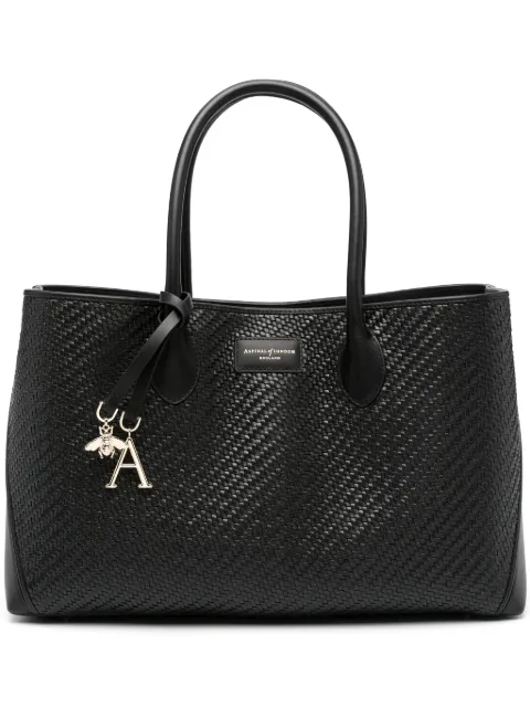 Aspinal Of London London weave leather tote bag
