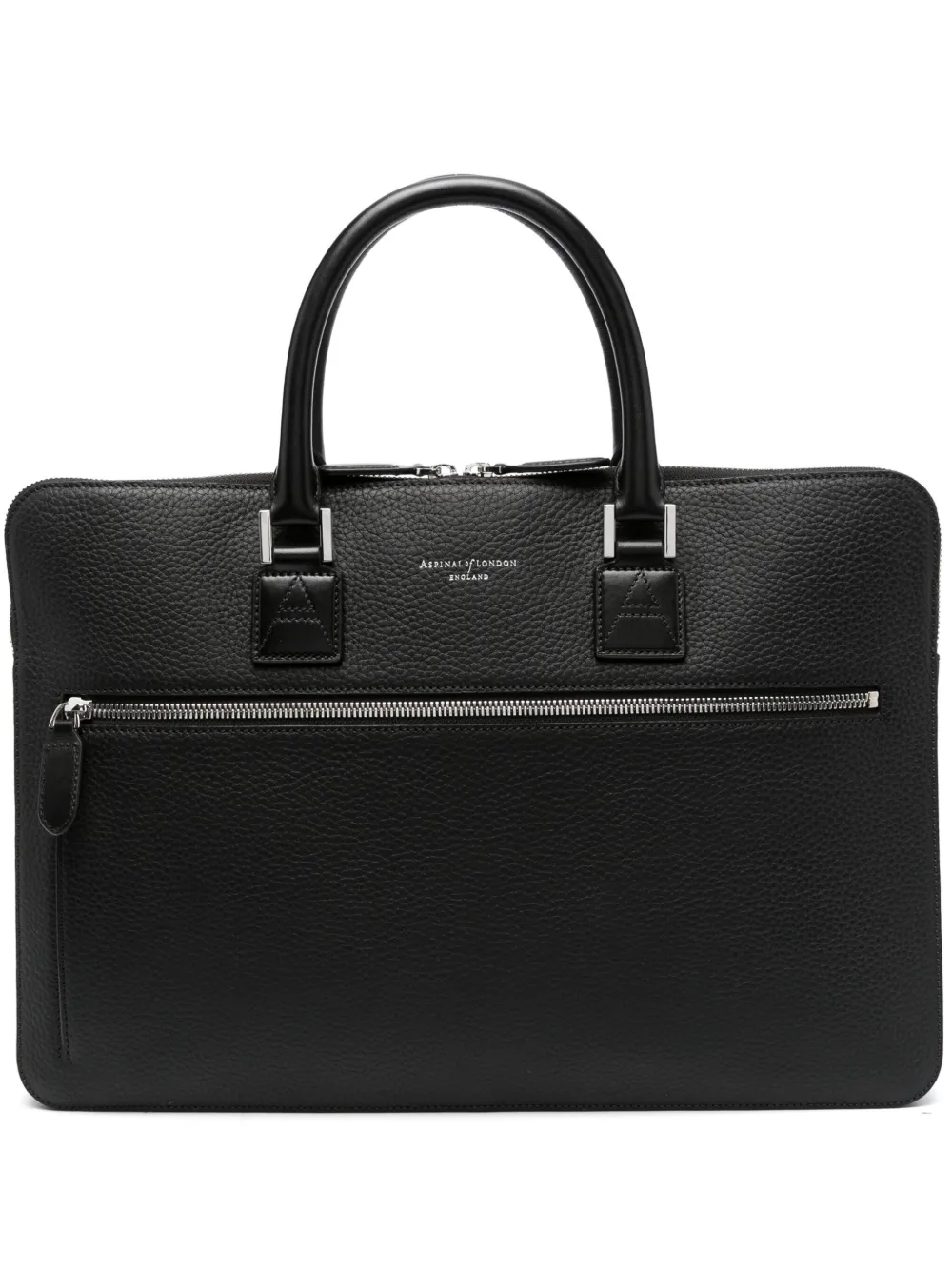 Aspinal Of London Connaught Leather Briefcase In Black