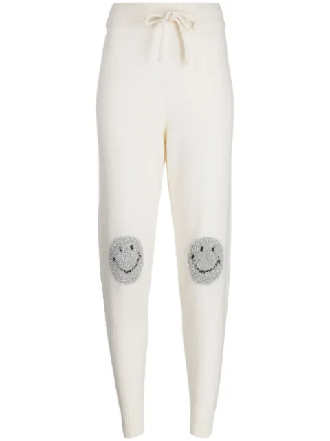 Joshua Sanders lurex-detail merino wool-blend trousers